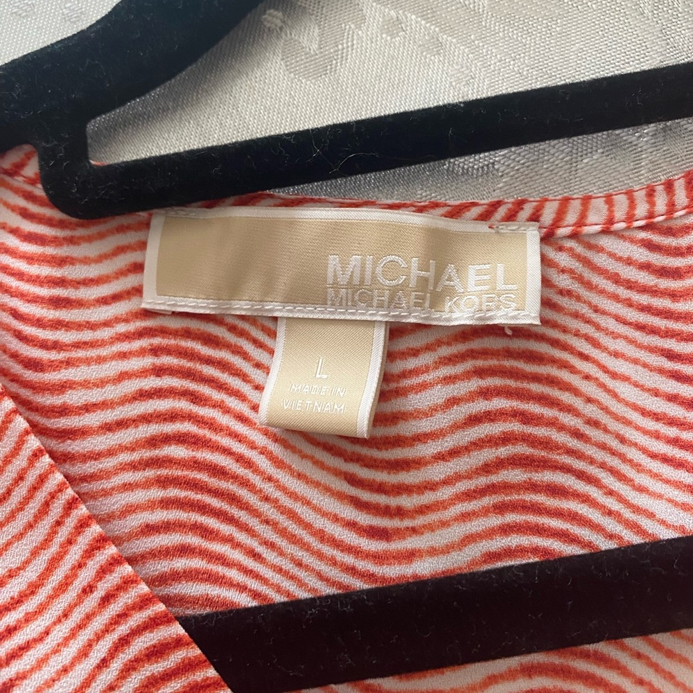 MICHAEL Michael Kors Red and White Blouse